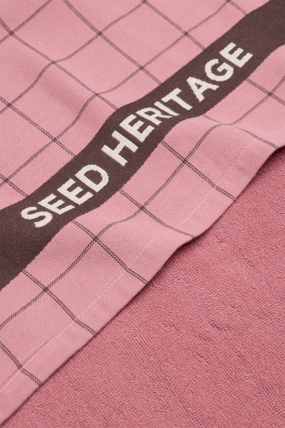Seed Logo Tea Towel  Mauve  hi-res