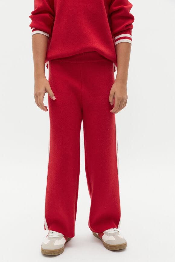 Sporty Knit Pant  Chilli Red  hi-res