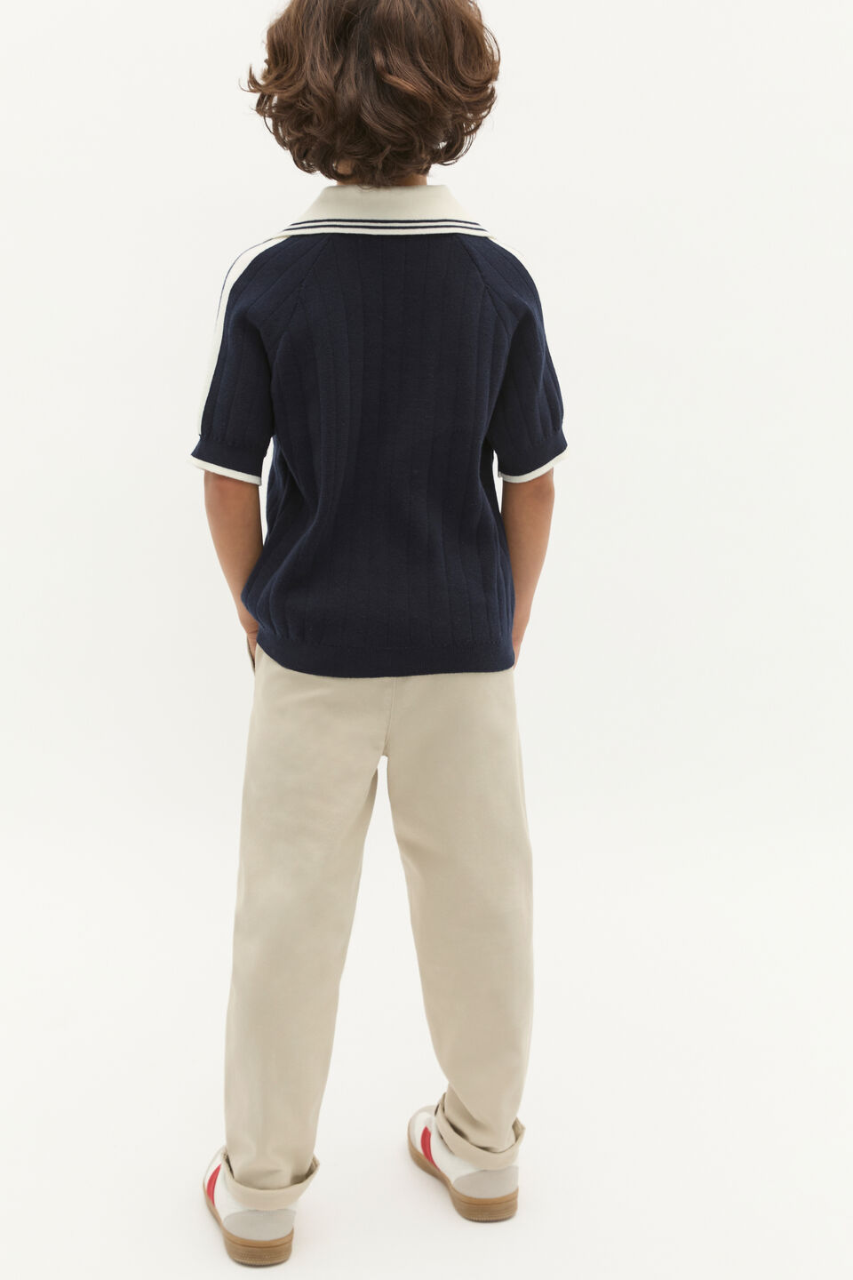 Knit Polo  Midnight Blue