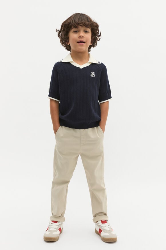 Knit Polo  Midnight Blue  hi-res