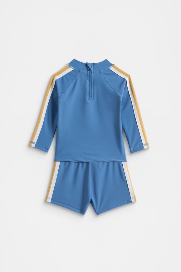 Logo Swim Set  Moody Blue  hi-res