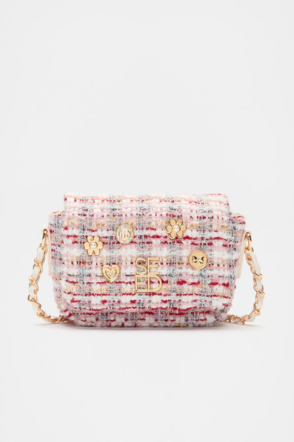 Coin Charm Tweed Bag  Multi  hi-res