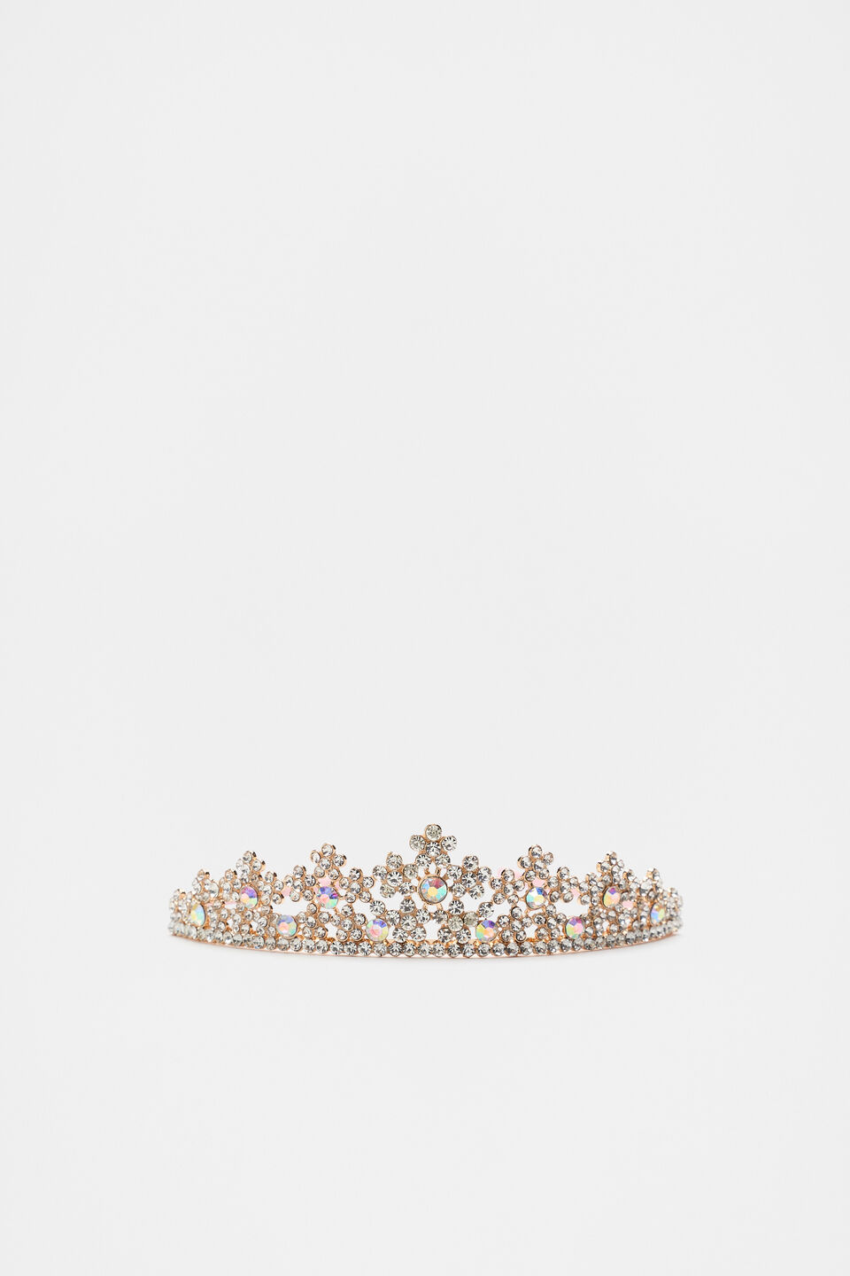 Snowflake Crystal Tiara  Rose Petal