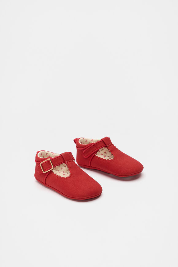 Mini Scallop Mary Jane  Poppy Red  hi-res