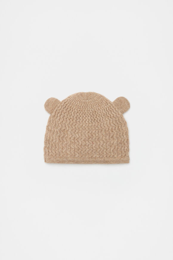 Cable Knit Beanie  Nutmeg Marle  hi-res