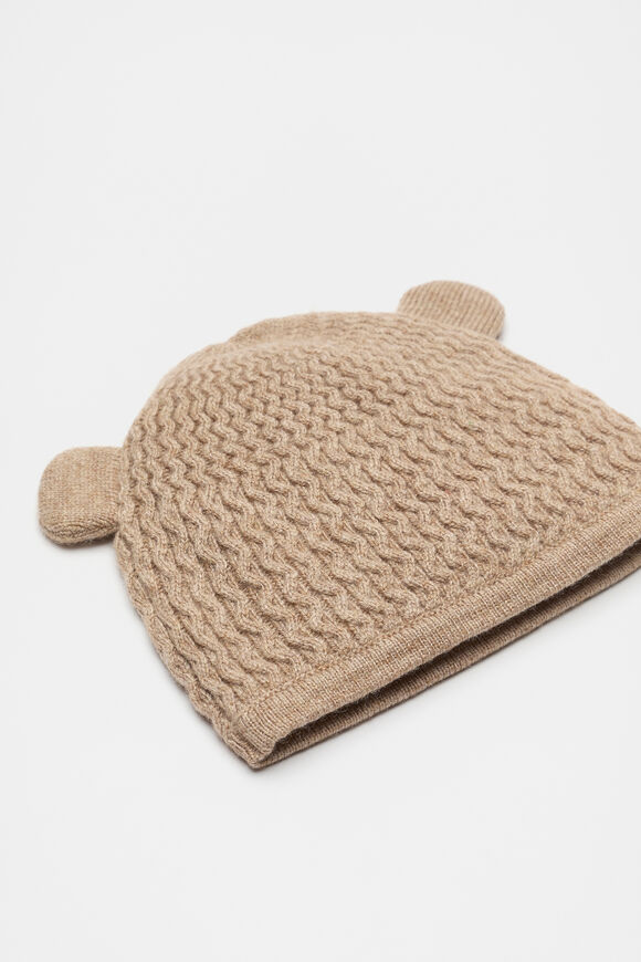 Cable Knit Beanie  Nutmeg Marle  hi-res