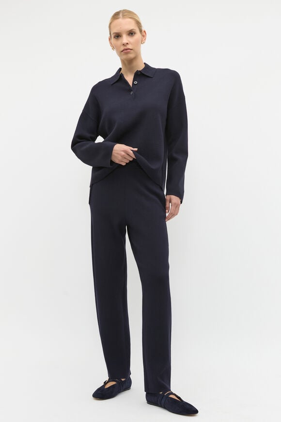 Double Knit Sweater  Twilight Blue  hi-res