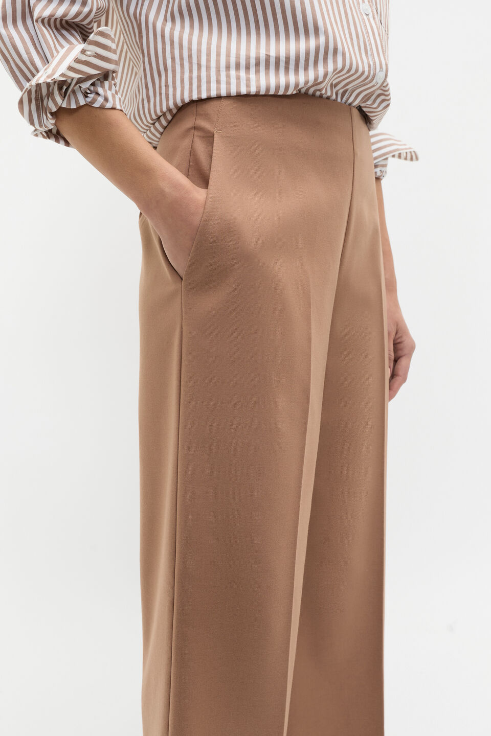 Tailored Wide Leg Pant  Amaretto