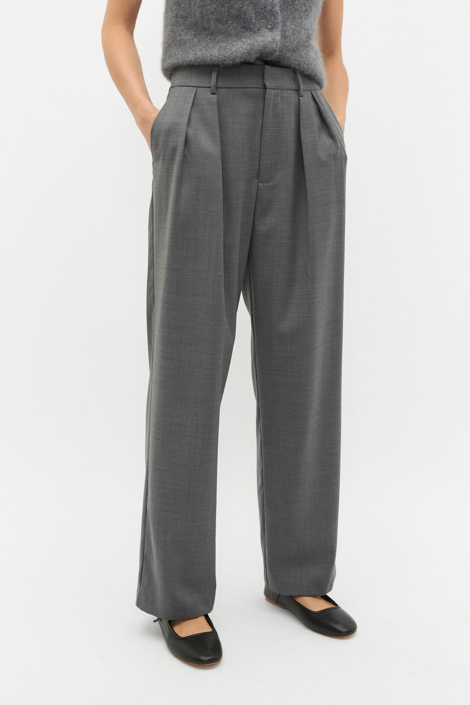 Crossdye Trouser  Charcoal Crossdye
