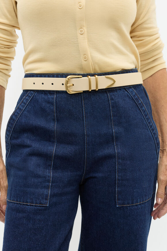 Amara Metal Tip Belt  Marzipan  hi-res