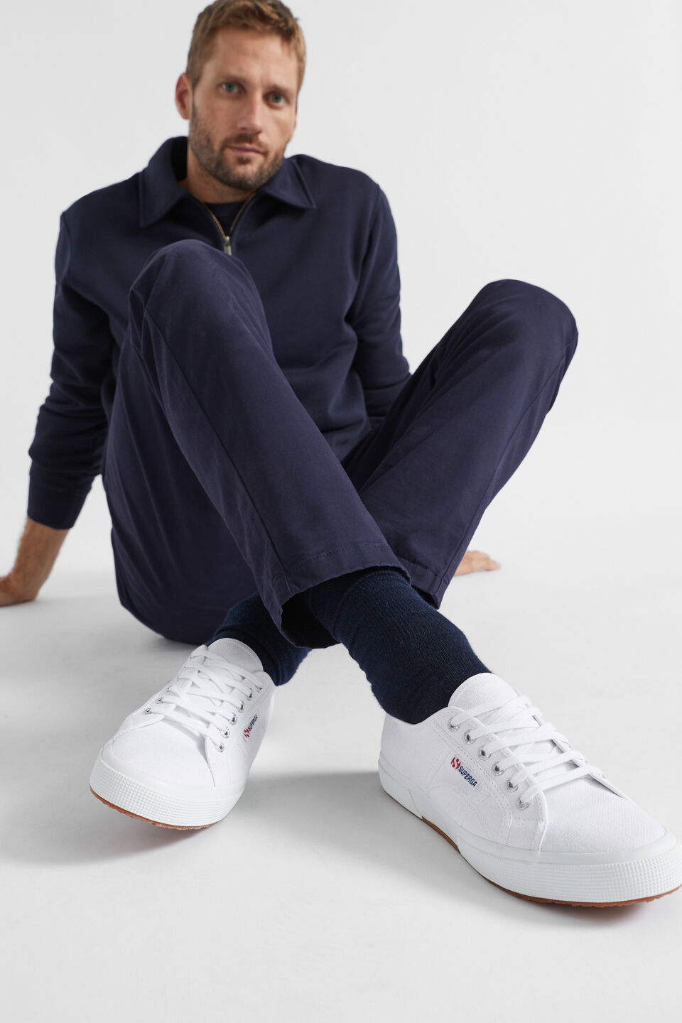 Mens Superga Classic Sneaker  White