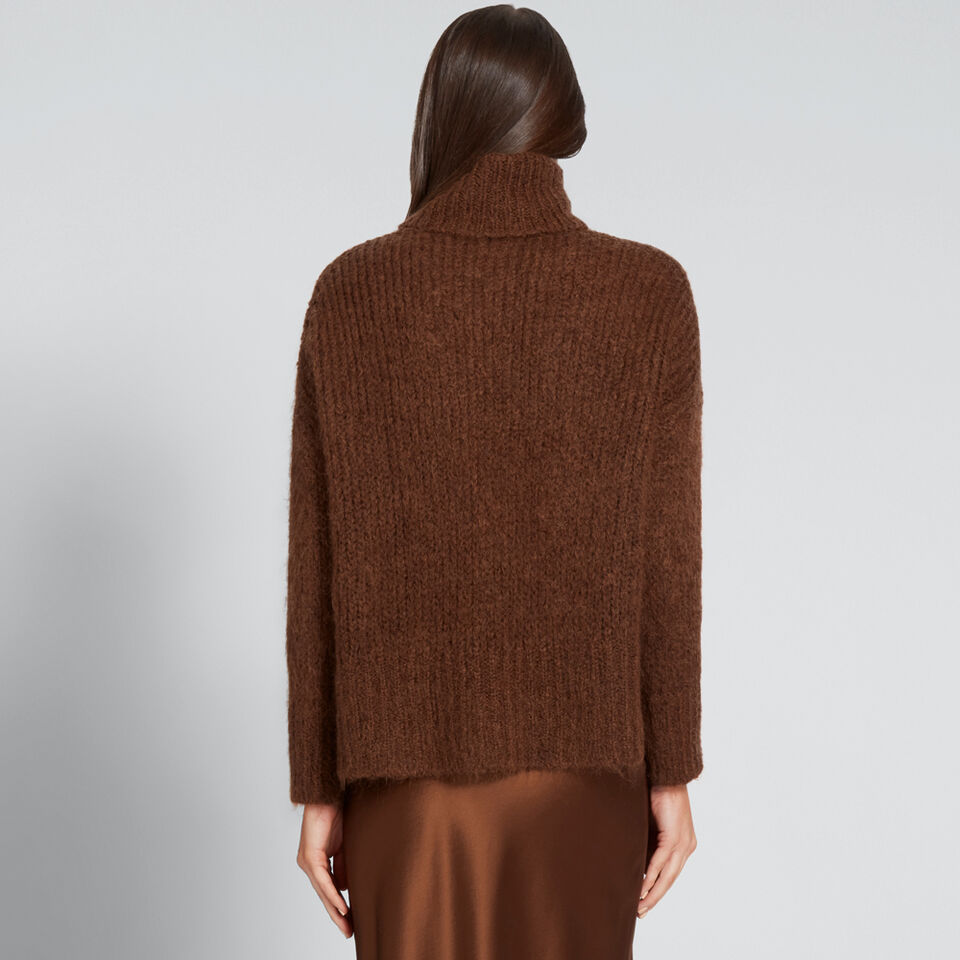 Mohair Roll Neck Knit  