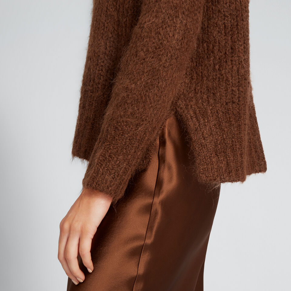 Mohair Roll Neck Knit  
