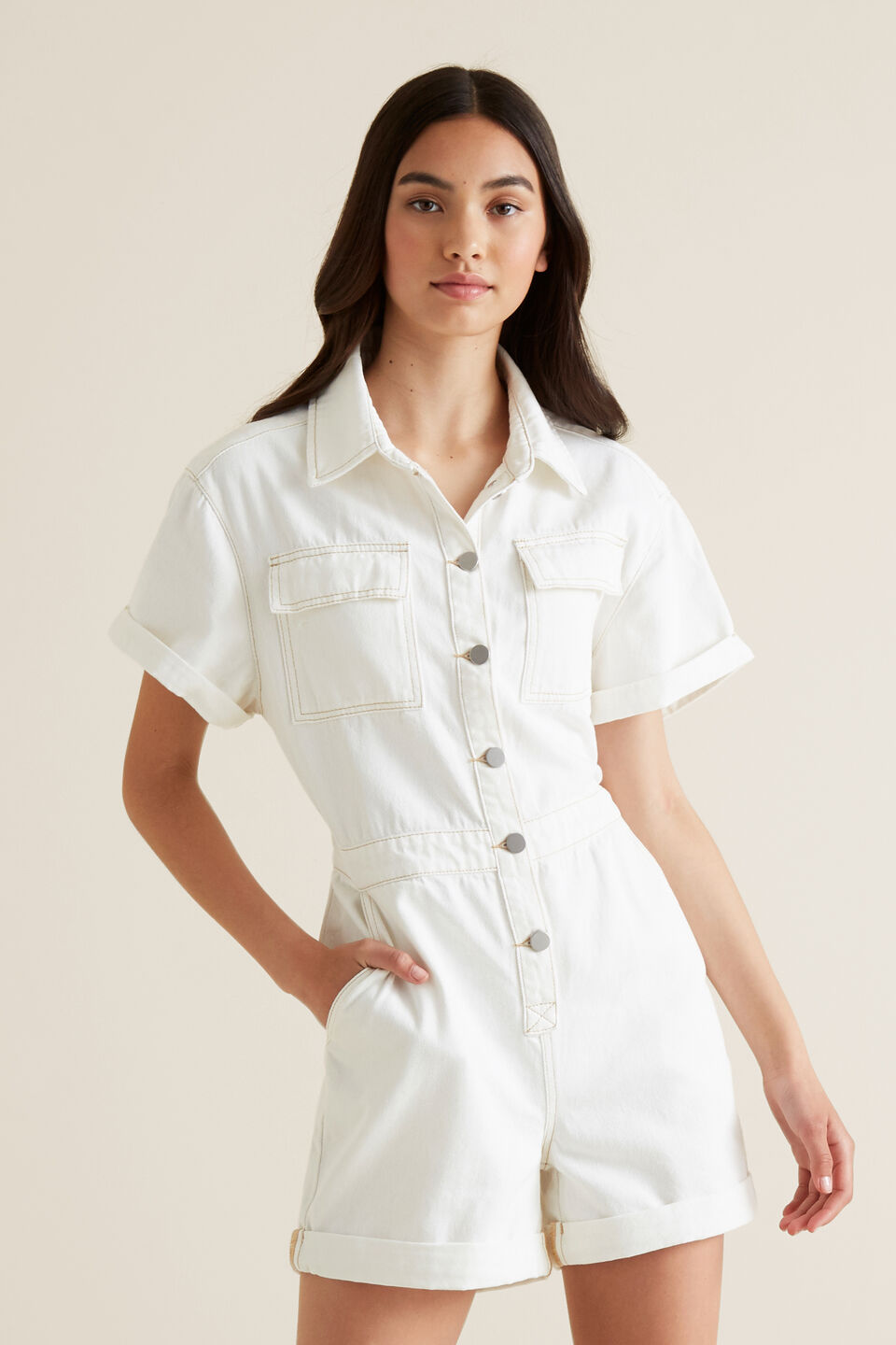 Utility Romper  