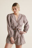 Tie Front Blouson Top    hi-res