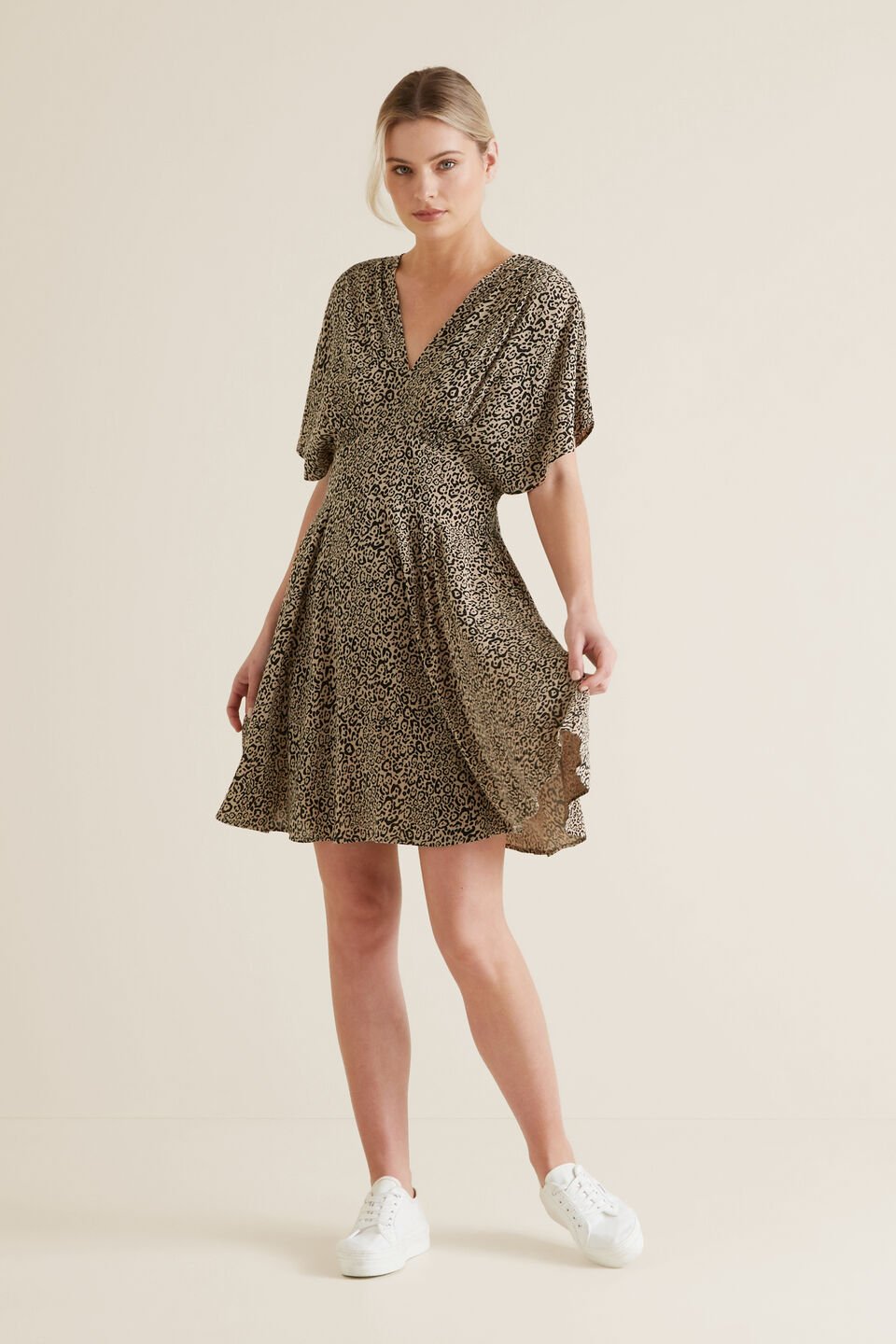 Animal Print Swing Dress  