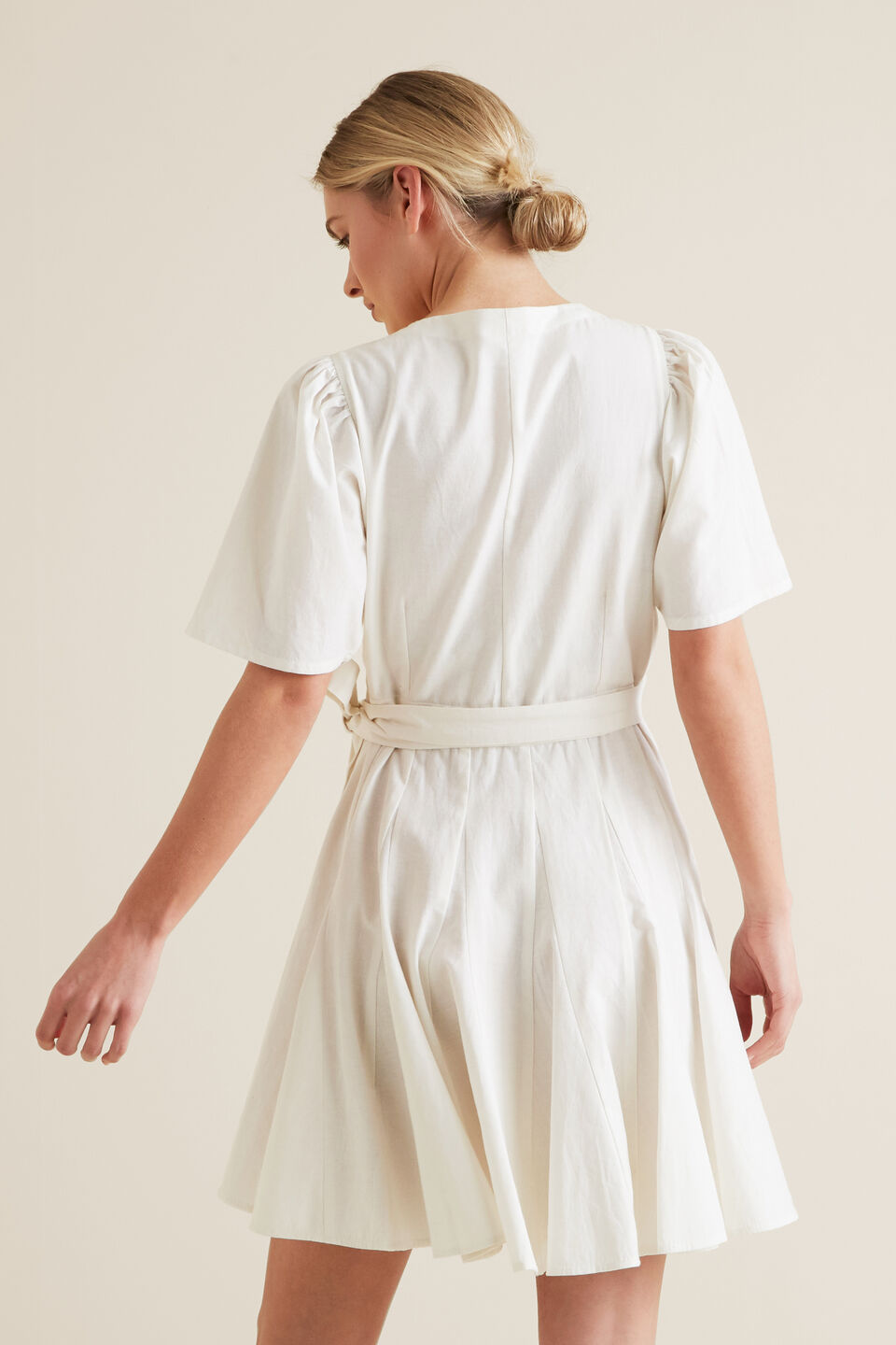 Mini Fluted Hem Dress  