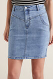 Stitch Denim Skirt    hi-res