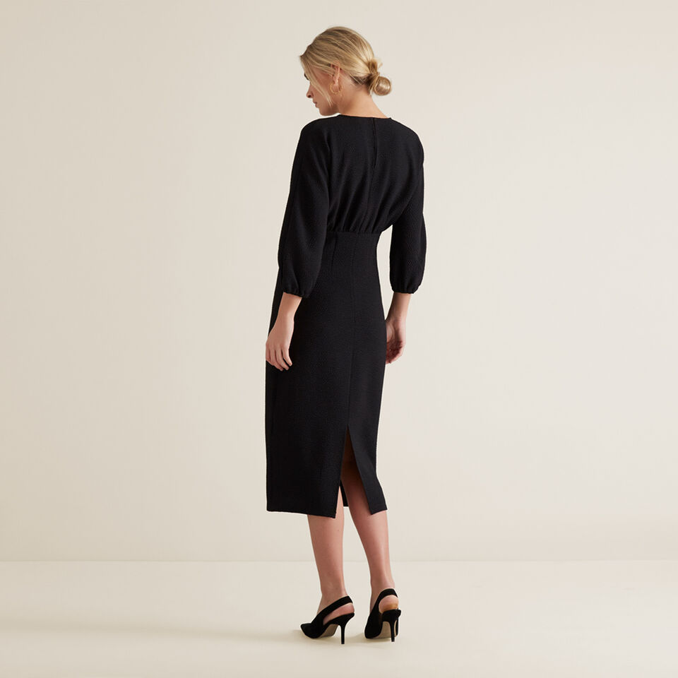 Pleated Waist Dress  