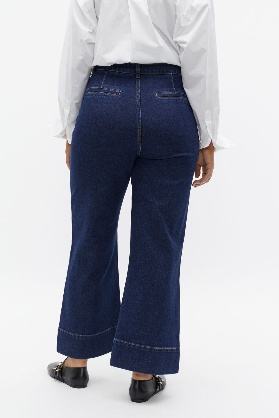 Core Wide Leg Pocket Jean  Neptune Wash