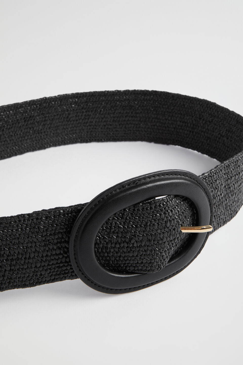 Ayla Woven Stretch Belt  Black