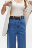Erin Chevron Weave Belt  Affogato  hi-res