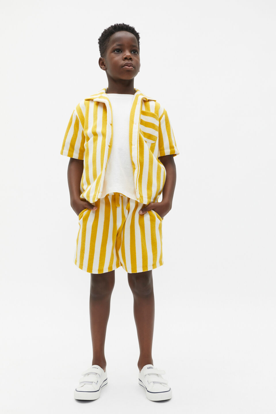 Towelling Shirt  Sundaze Stripe