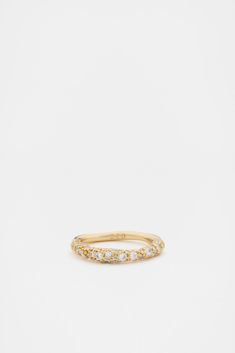 Pave Organic Ring  Gold
