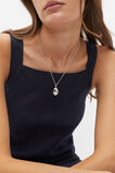 Pave Organic Pendant  Silver  hi-res