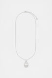 Pave Organic Pendant  Silver  hi-res