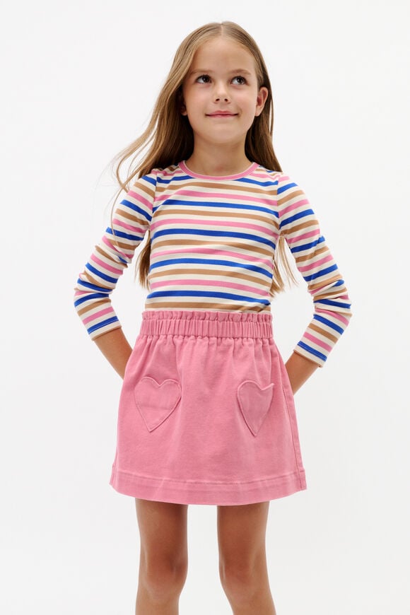 Stripe Rib Tee  Multi  hi-res