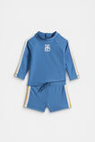 Logo Swim Set  Moody Blue  hi-res