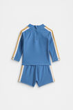 Logo Swim Set  Moody Blue  hi-res