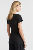 Ribbed Neat Tee  Black  hi-res