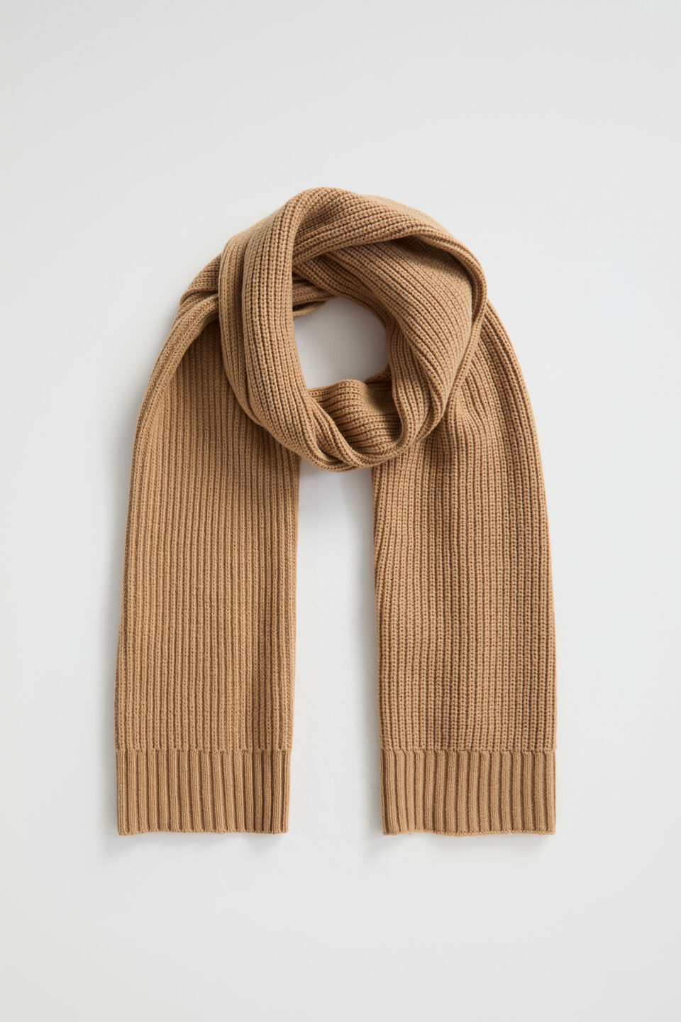 Rib Scarf  Caramel