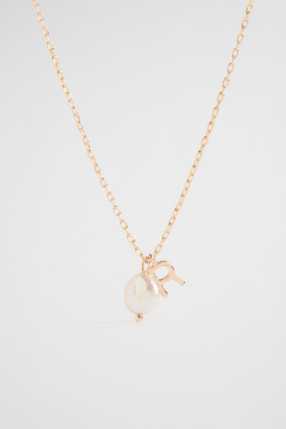 Pearl Alphabet Necklace  R  hi-res