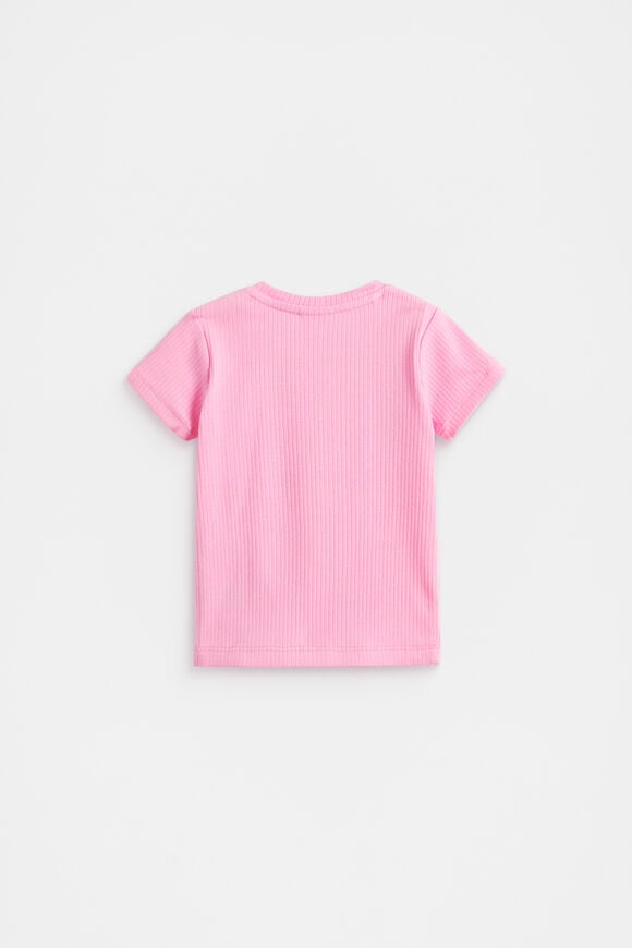 Core Rib Tee  Candy Pink  hi-res