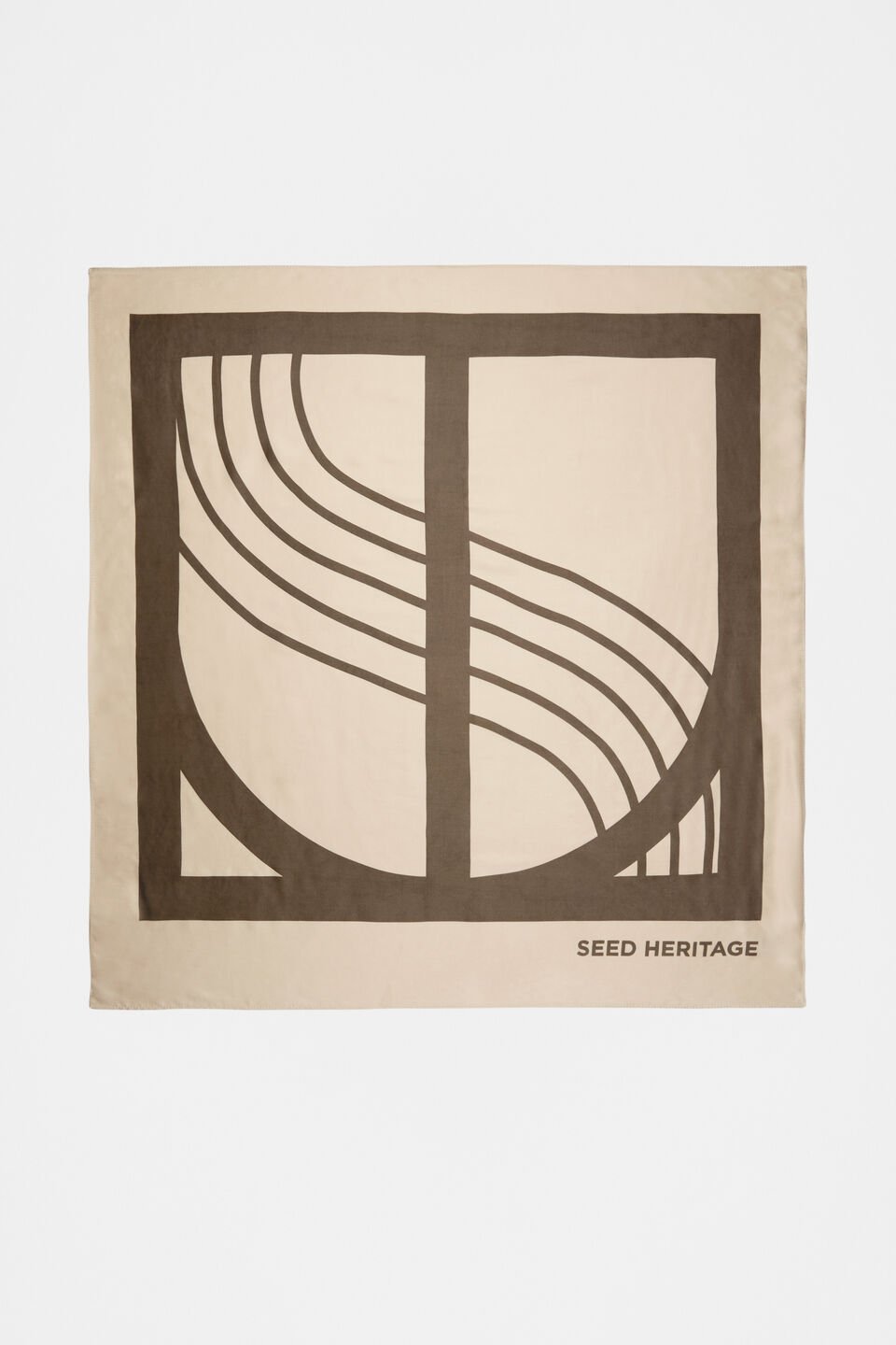 Seed Emblem Monochrome Scarf  Affogato