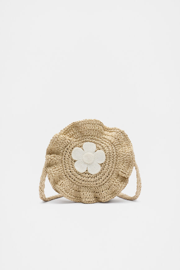 Straw Daisy Cross Body  Natural  hi-res