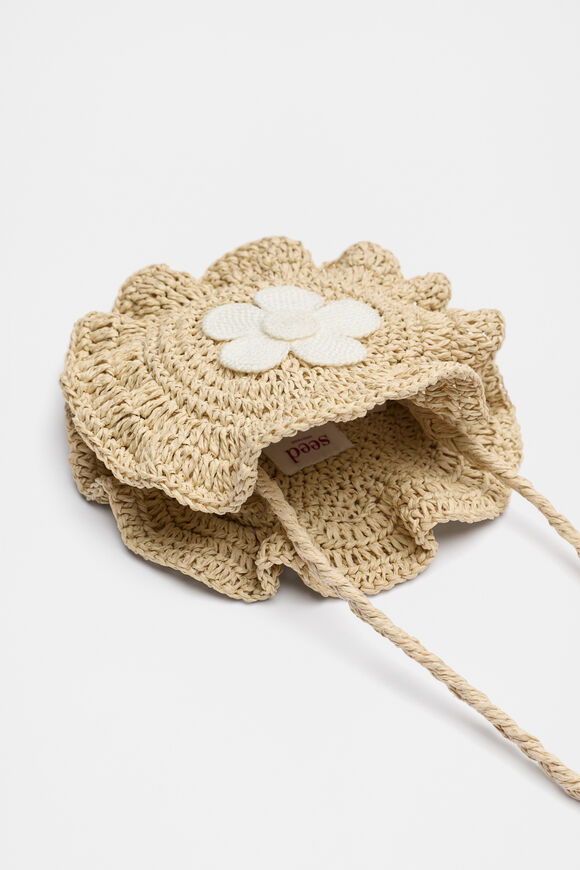 Straw Daisy Cross Body  Natural  hi-res