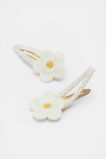 Crochet Daisy Snaps  Milk  hi-res