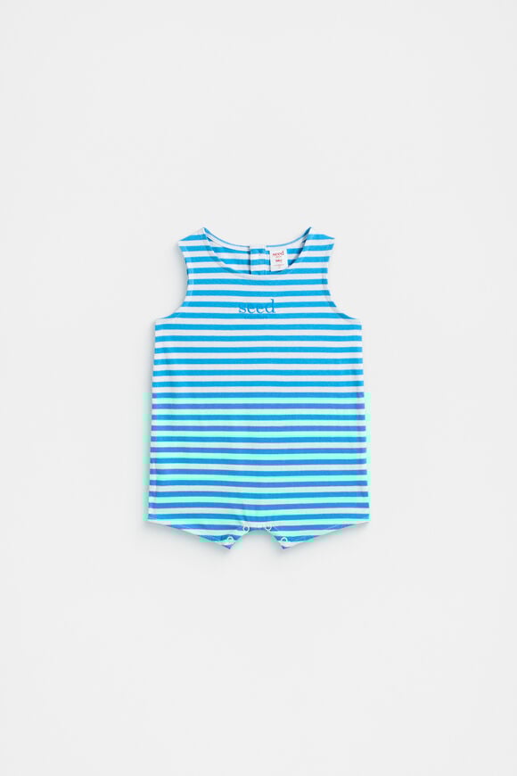 Stripe Romper  Amalfi  hi-res