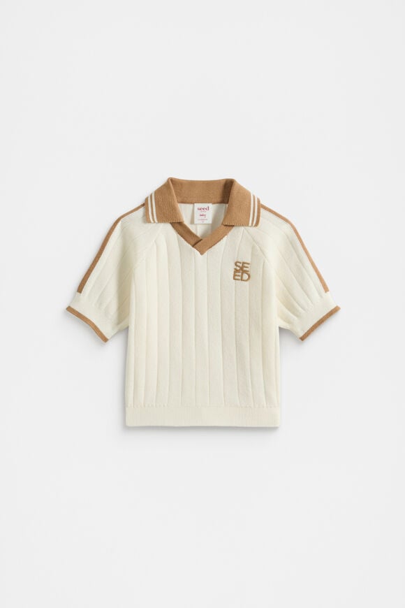 Knit Polo  Classic Cream  hi-res