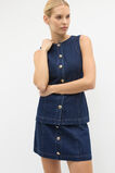 Denim Longline Vest  Twilight Blue Wash  hi-res