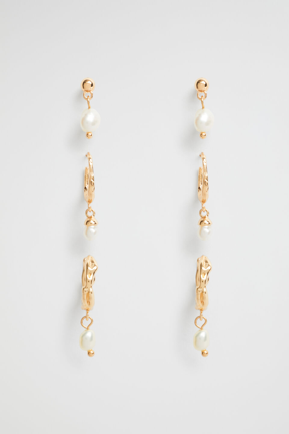 Multi Pearl Ear Pack  Gold