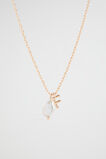 Pearl Alphabet Necklace  F  hi-res