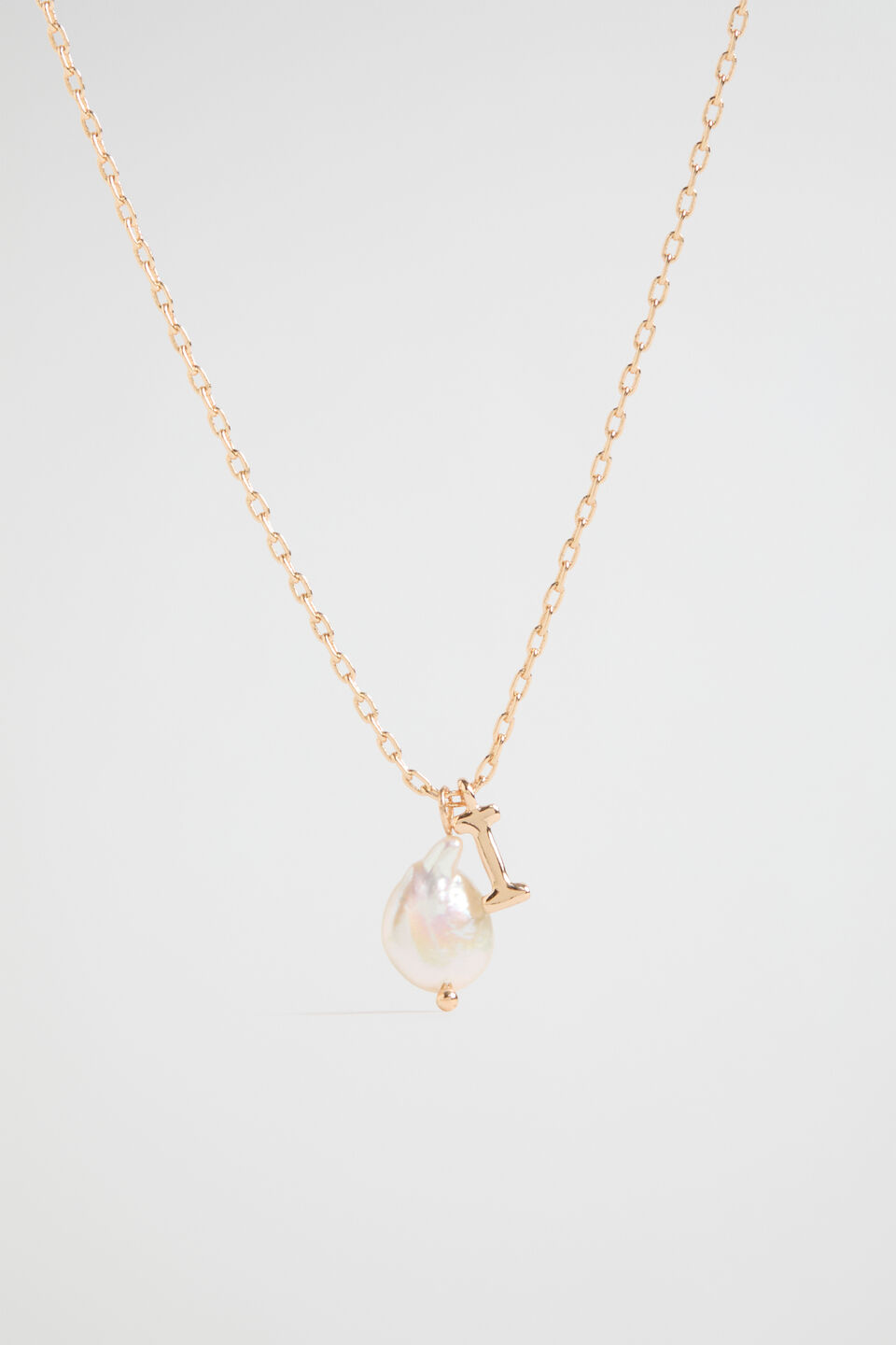 Pearl Alphabet Necklace  I
