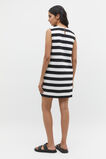 Jersey Mini Shift Dress  Black Stripe  hi-res