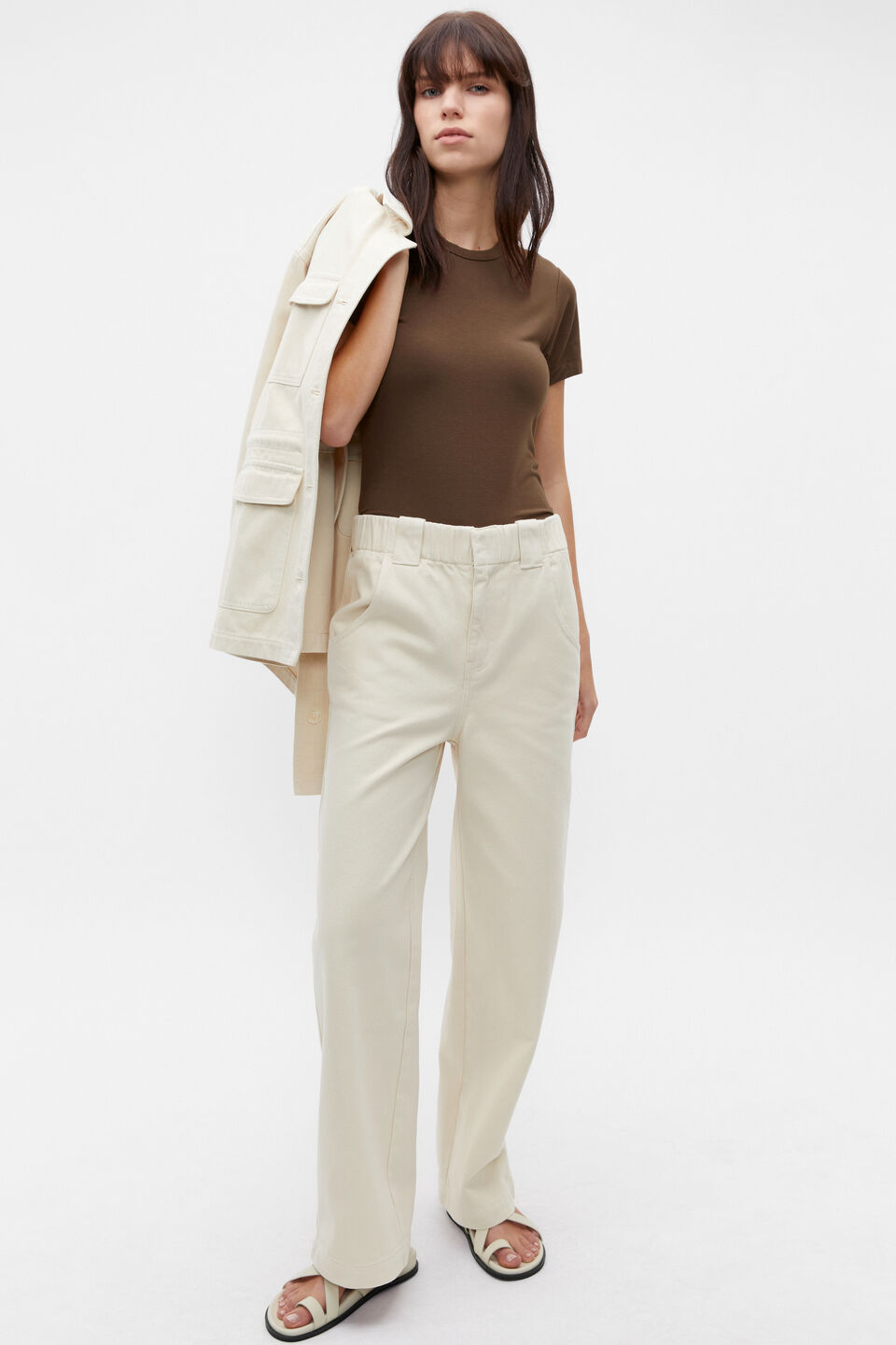 Modal Baby Tee  Dark Praline