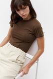 Modal Baby Tee  Dark Praline  hi-res